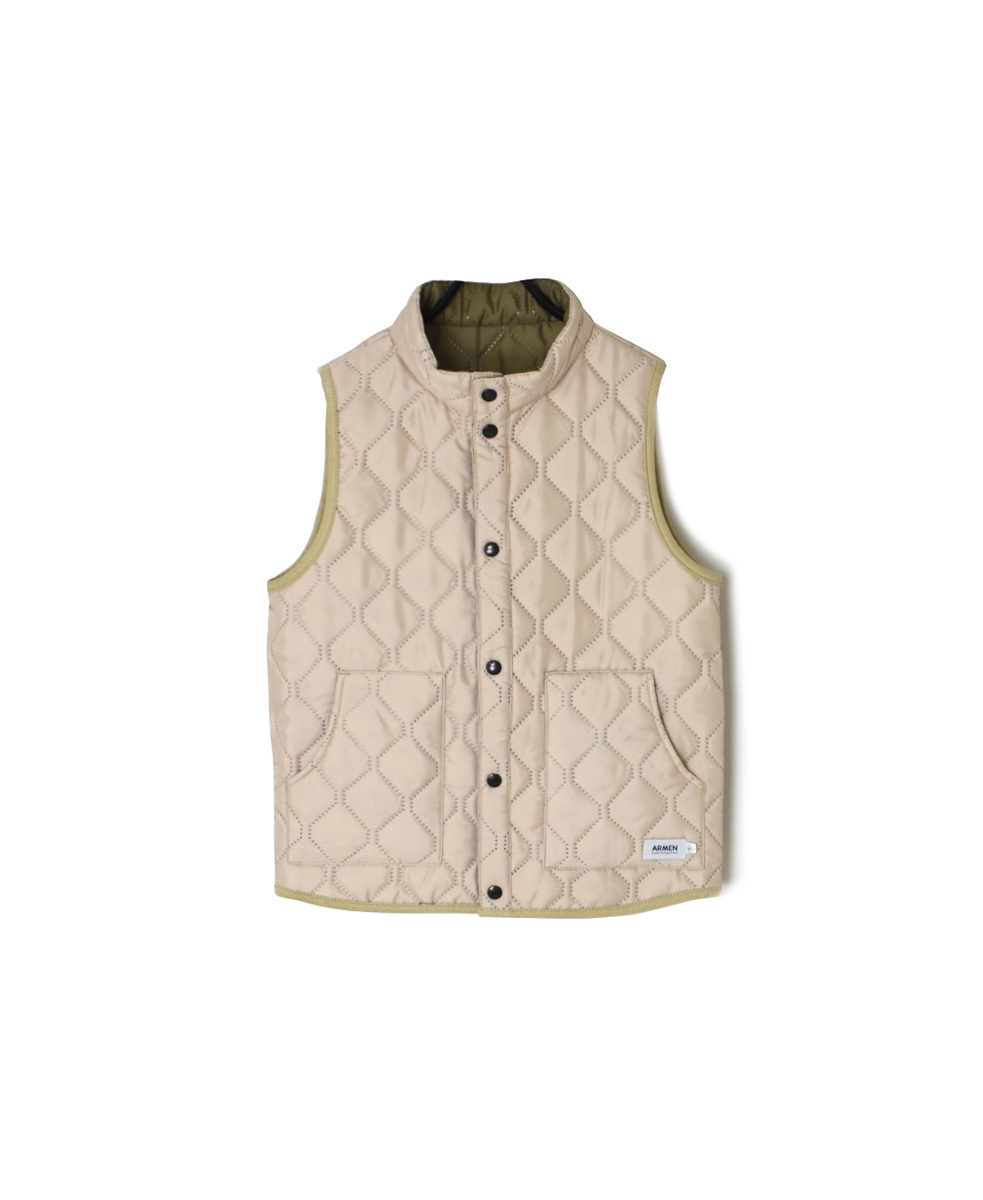 NAM9984PP (ベスト) POLY×POLY HEAT QUILT STAND COLLAR VEST
