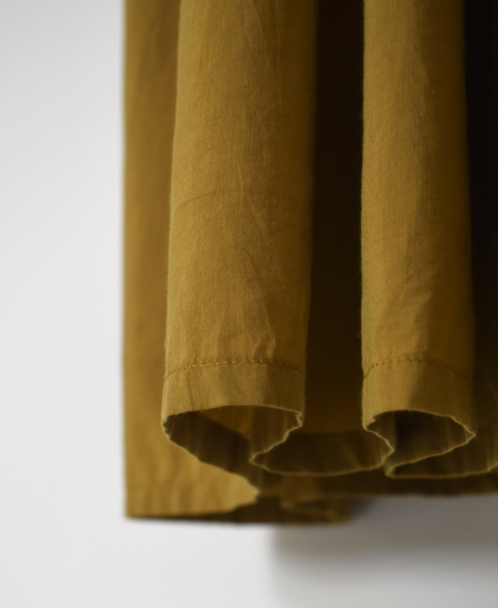 INMDS25743(ワンピース) BANGALORE COTTON/SILK PLAIN INVERTED PLEATS L/SL DRESS WITH LINING