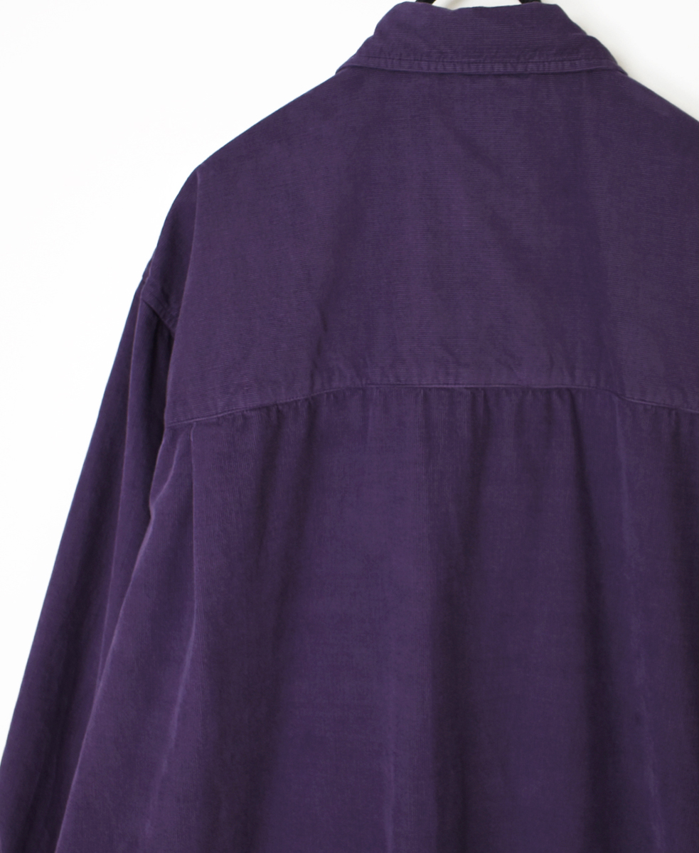 INHT2552CD(ロングシャツ) 26 WALES CORDUROY OVERDYE ONE-UP COLLAR LONG SHIRT