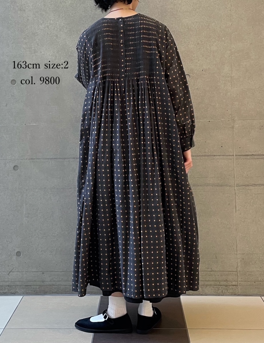 INMDS25772(ワンピース) 80s COTTON VOILE CONTRAST FLOWER HAND