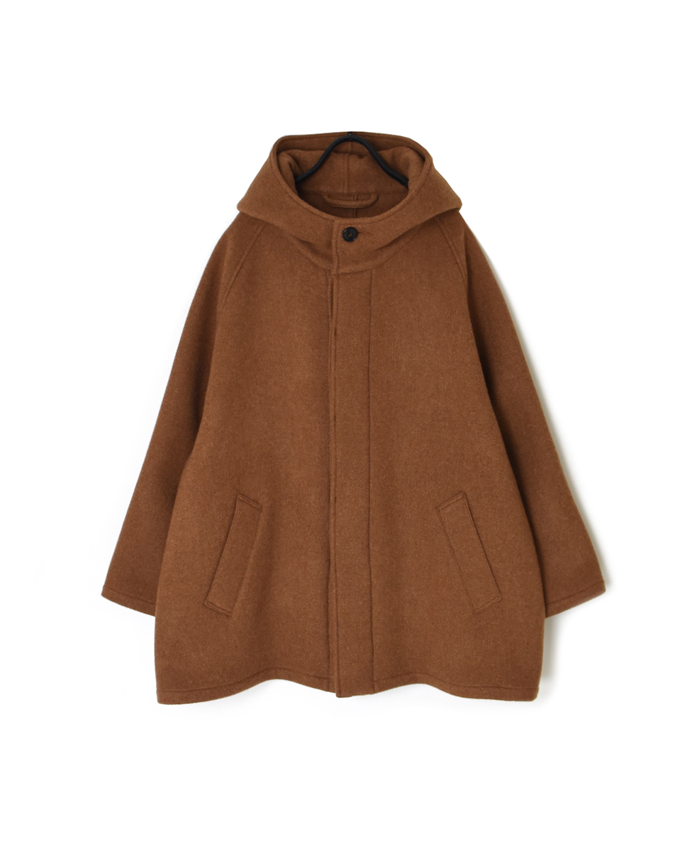 NHT2361WPL(コート) HEAVY WEIGHT WOOL TWILL HOODED SHORT COAT