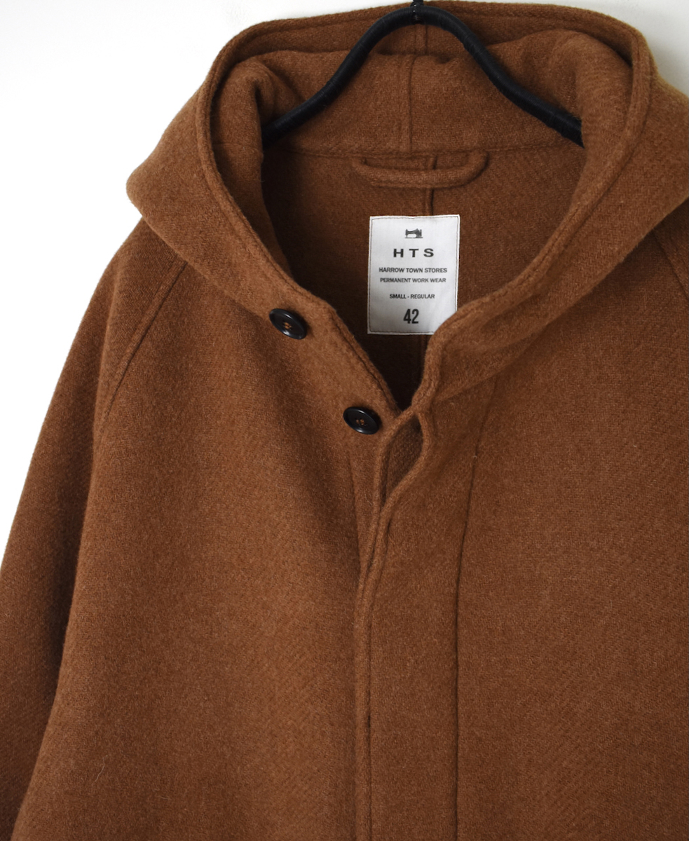 NHT2361WPL(コート) HEAVY WEIGHT WOOL TWILL HOODED SHORT COAT