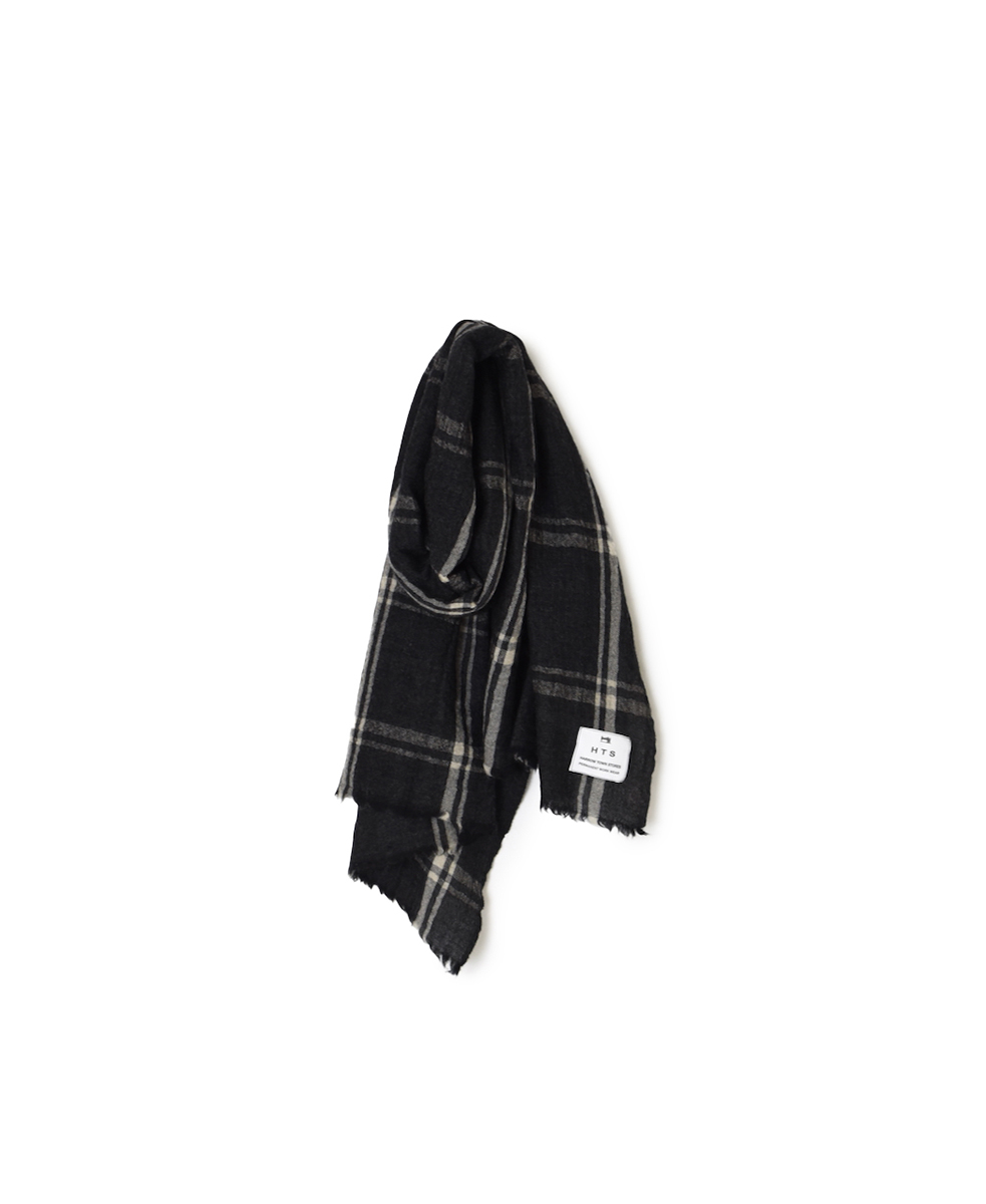 INHT2582(ストール) WOOL CHECK STOLE