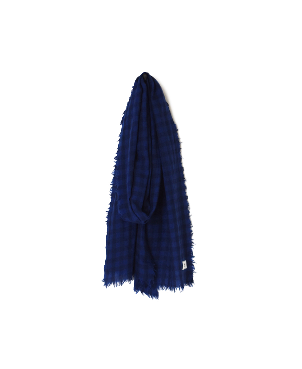 INAM2572(ストール) WOOL GINGHAM STOLE