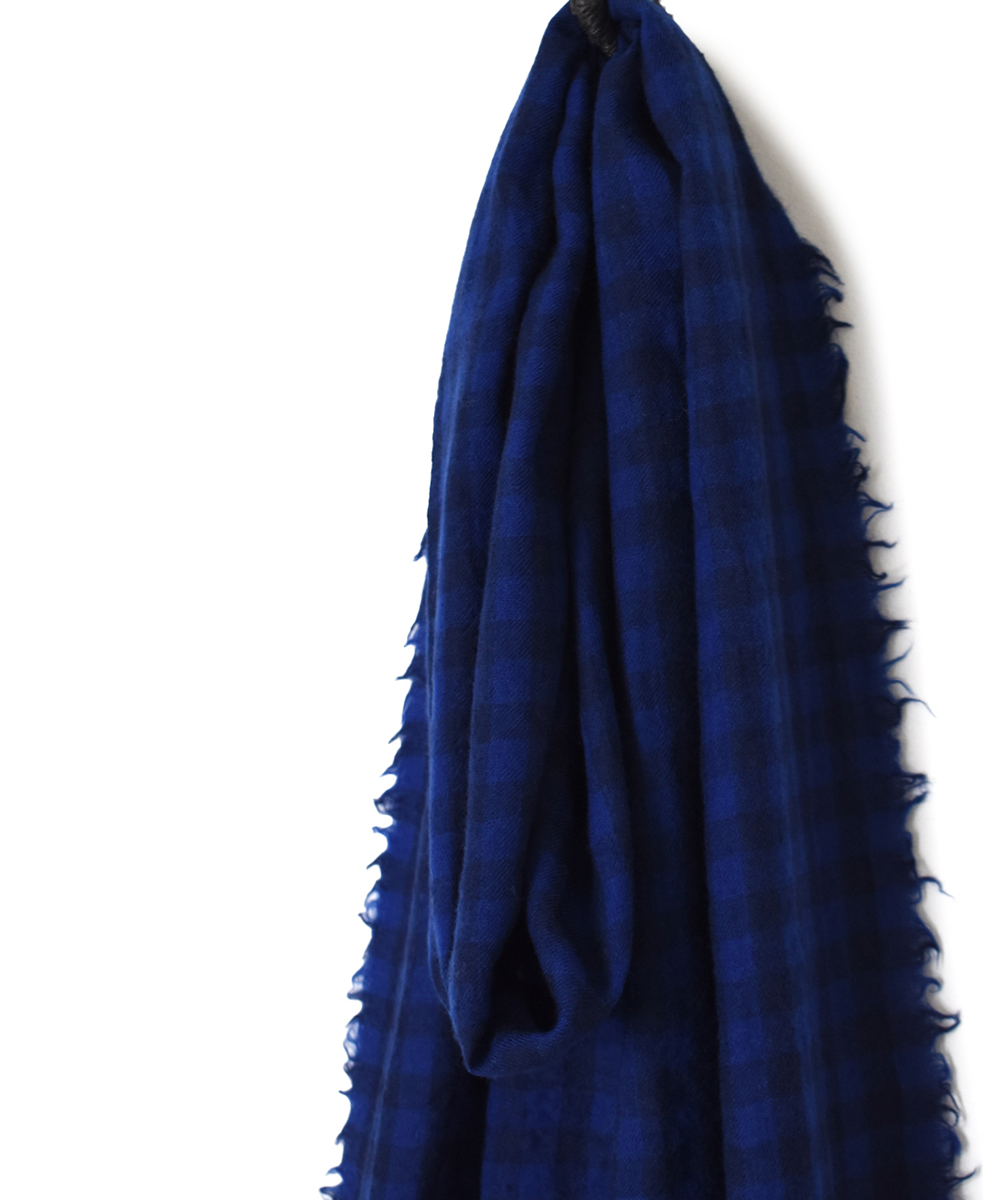 INAM2572(ストール) WOOL GINGHAM STOLE