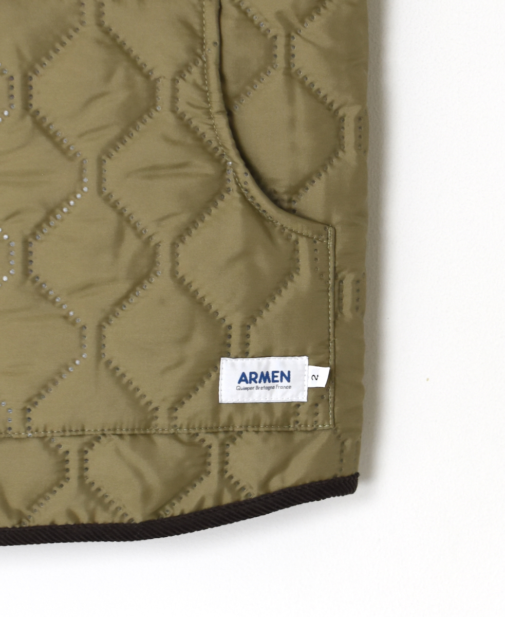 NAM9984PP (ベスト) POLY×POLY HEAT QUILT STAND COLLAR VEST
