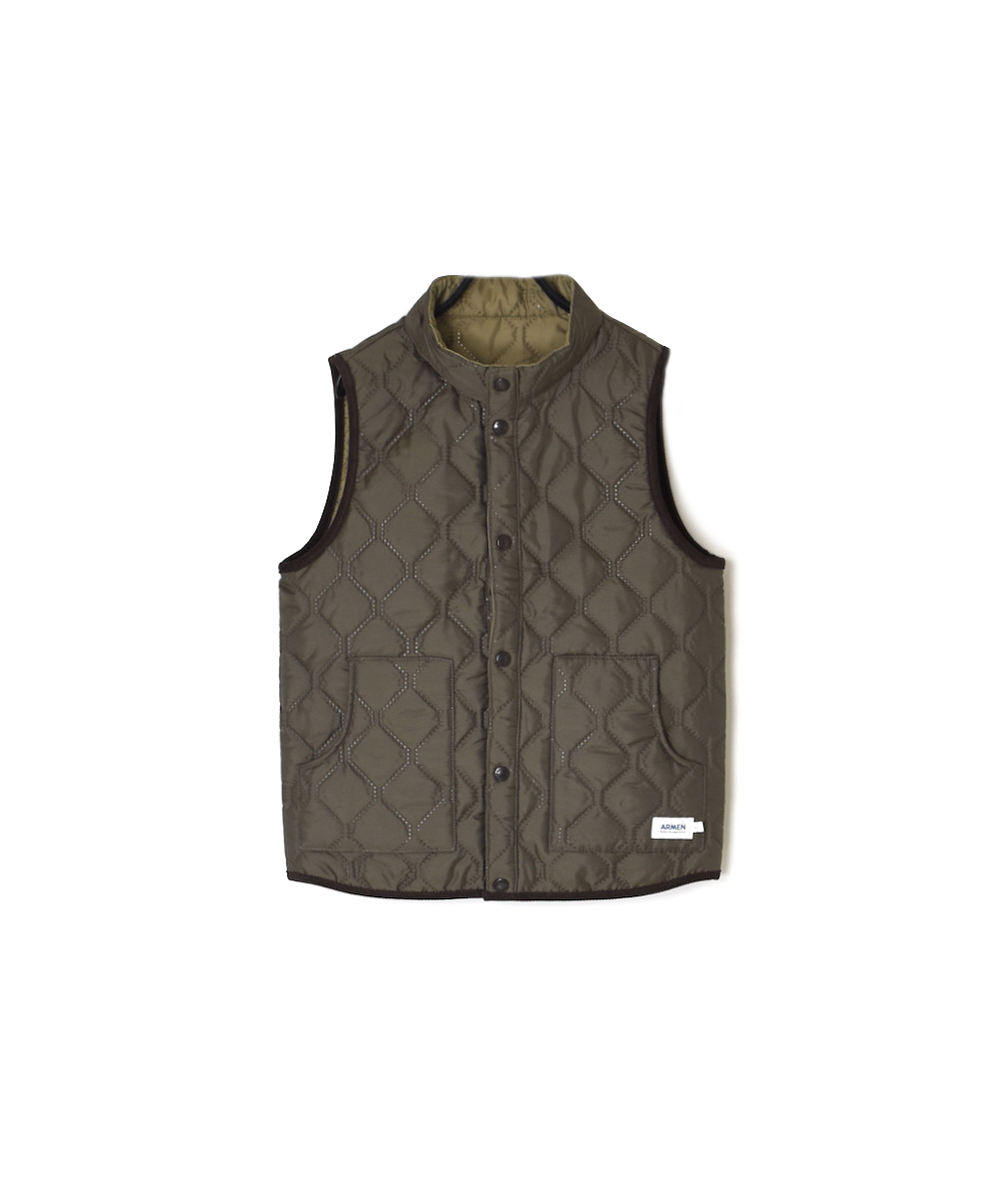 NAM9984PP (ベスト) POLY×POLY HEAT QUILT STAND COLLAR VEST