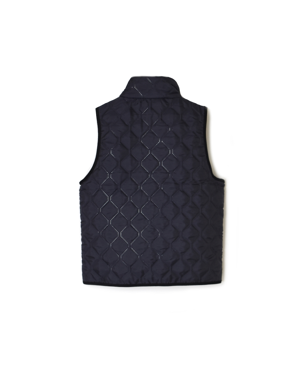 NAM2253 (ベスト) POLYxFLEECE HEAT QUILT HIGH-NECK FULL DOUBLE ZIP-UP REVERSIBLE VEST