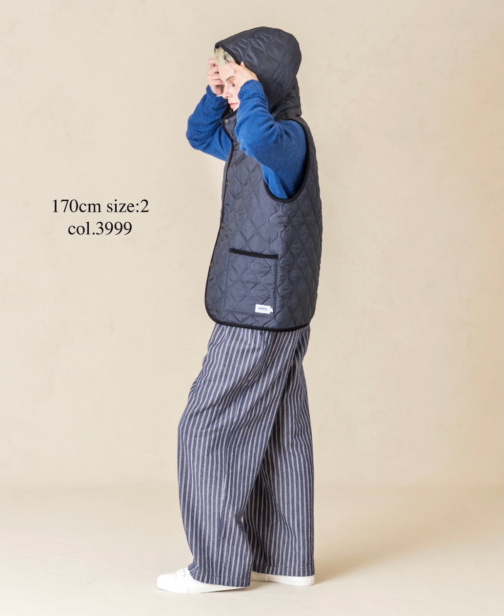 NAM2351PP (ベスト) POLY×POLY HEAT QUILT HOODED VEST