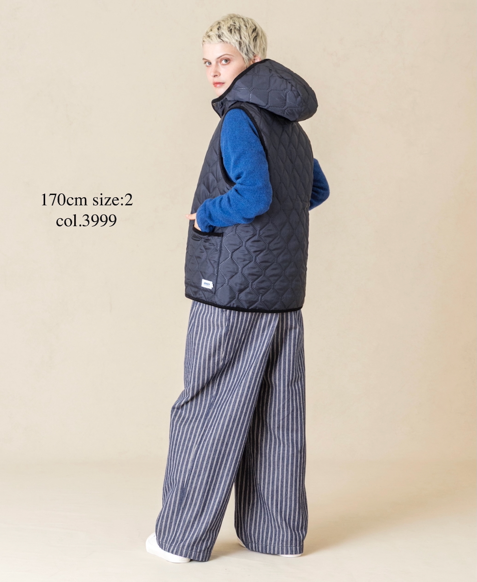 NAM2351PP (ベスト) POLY×POLY HEAT QUILT HOODED VEST