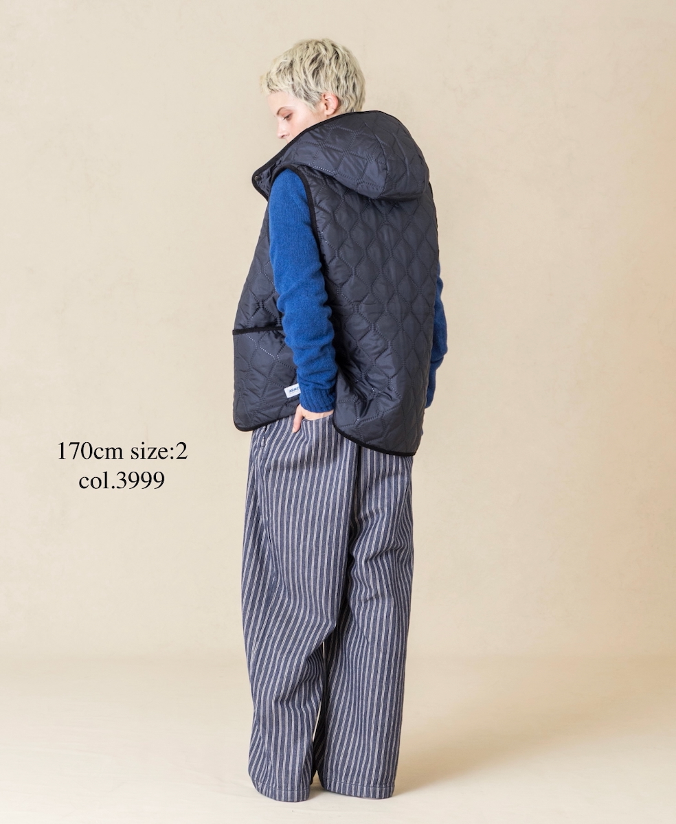 NAM2351PP (ベスト) POLY×POLY HEAT QUILT HOODED VEST
