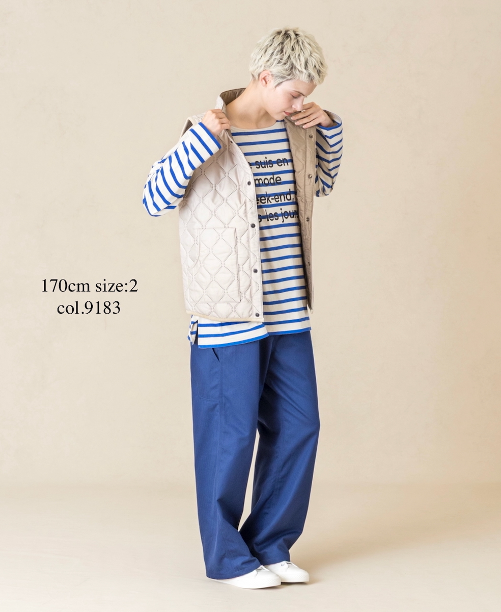 NAM9984PP (ベスト) POLY×POLY HEAT QUILT STAND COLLAR VEST