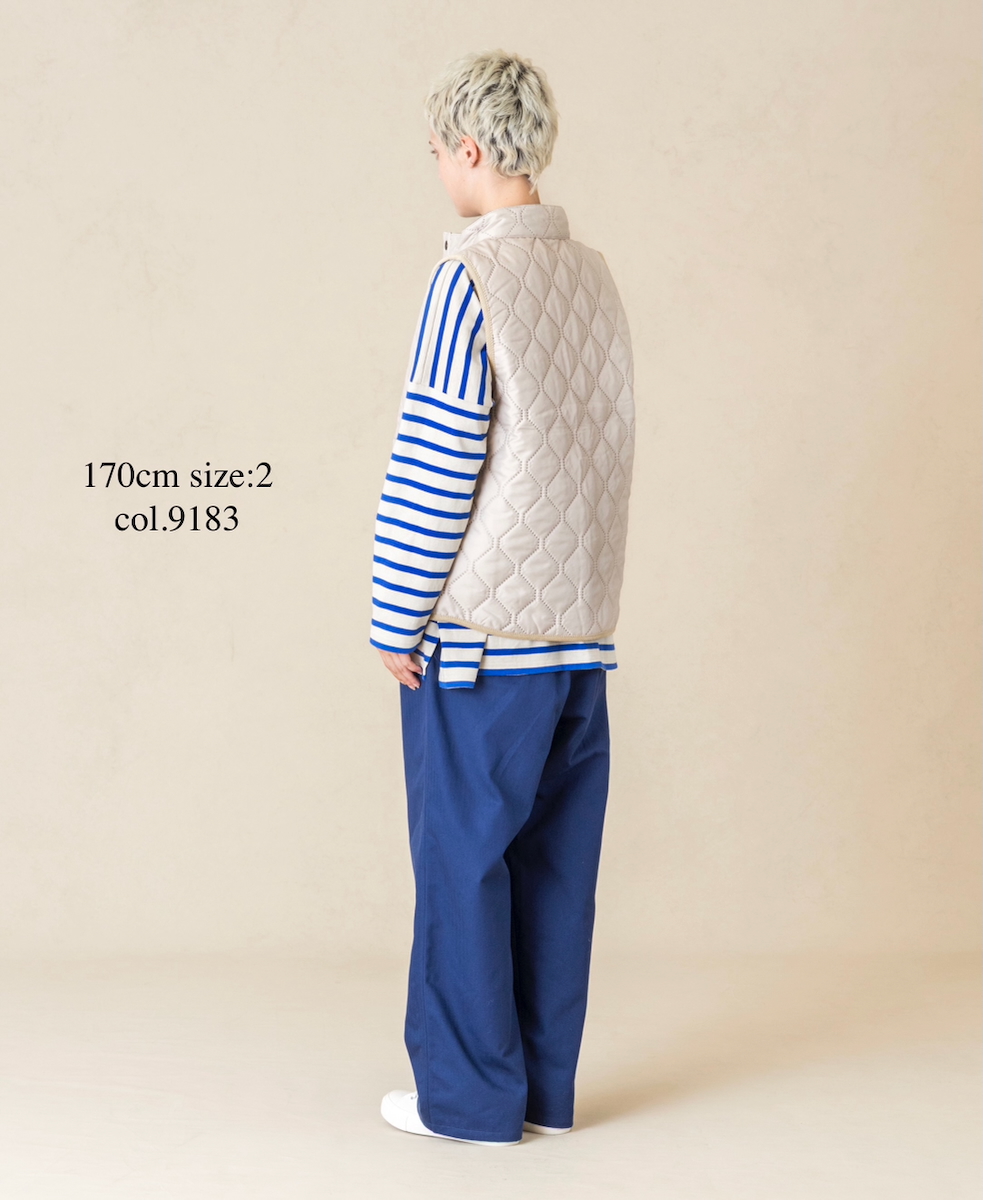 NAM9984PP (ベスト) POLY×POLY HEAT QUILT STAND COLLAR VEST
