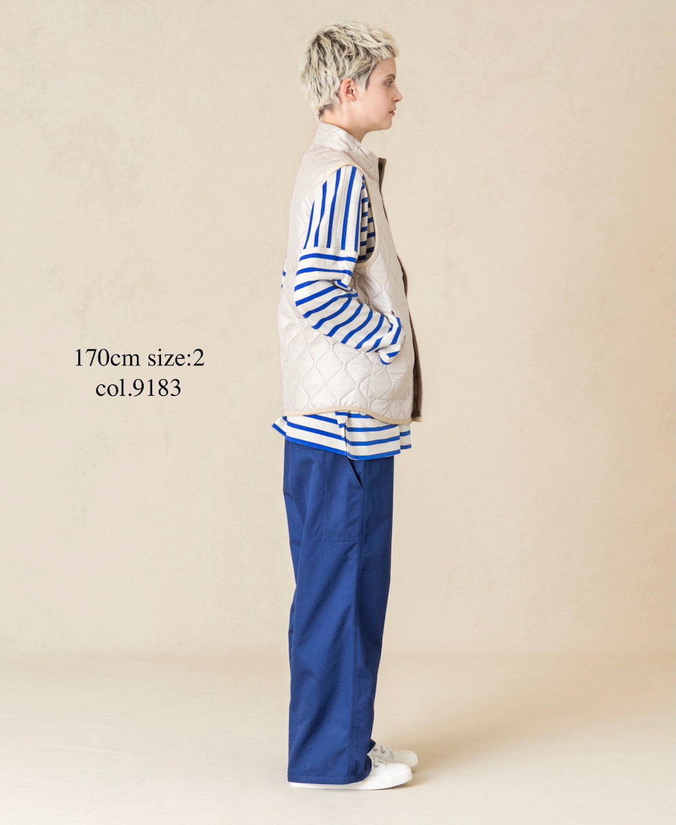 NAM9984PP (ベスト) POLY×POLY HEAT QUILT STAND COLLAR VEST