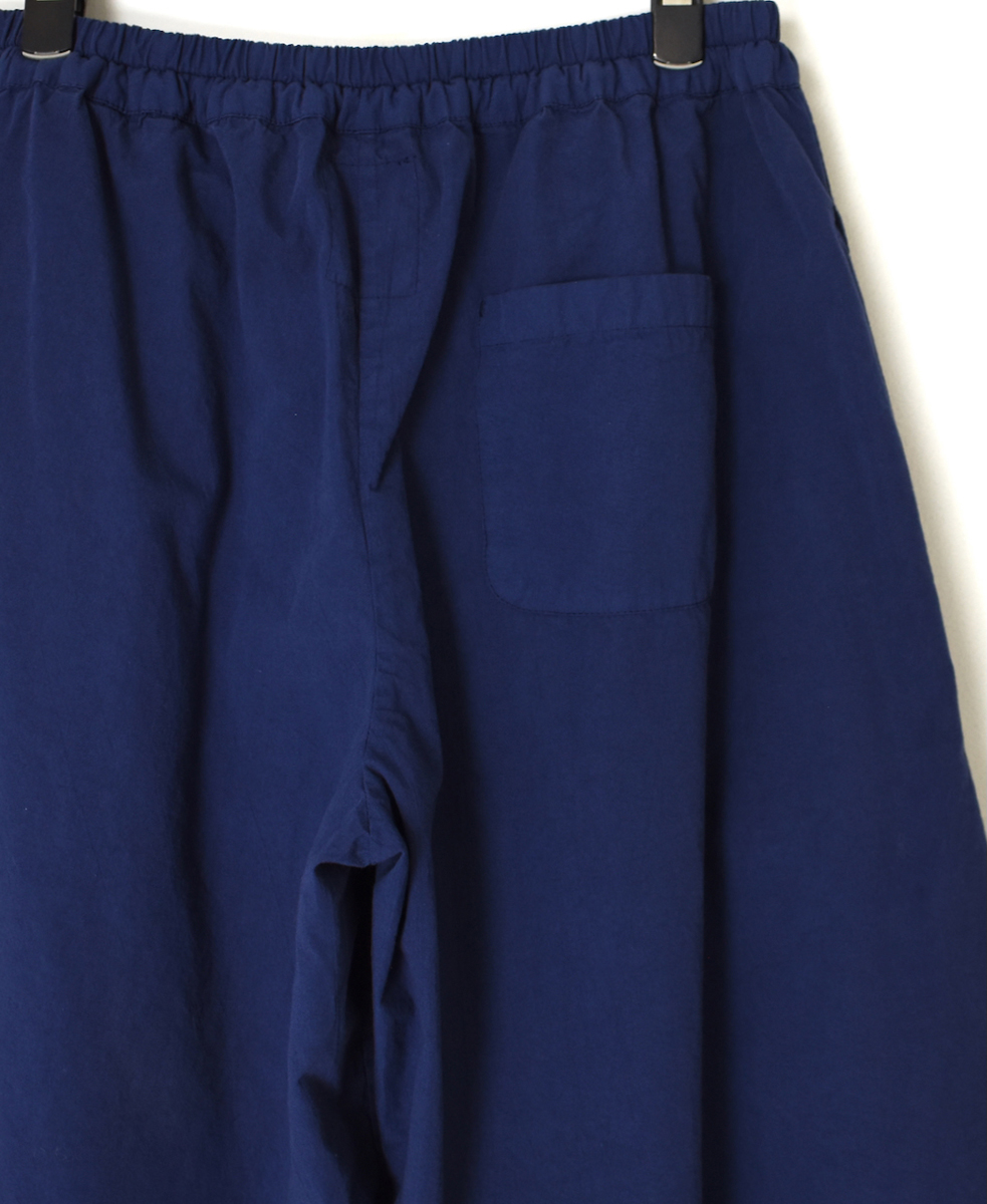 INAM2556PD(キュロット) 40s POPLIN OVER DYE WRAP CULOTTES WITH SEAM POCKET