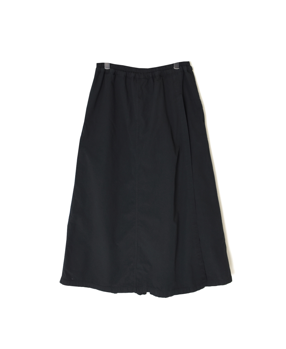 INAM2556PD(キュロット) 40s POPLIN OVER DYE WRAP CULOTTES WITH SEAM POCKET