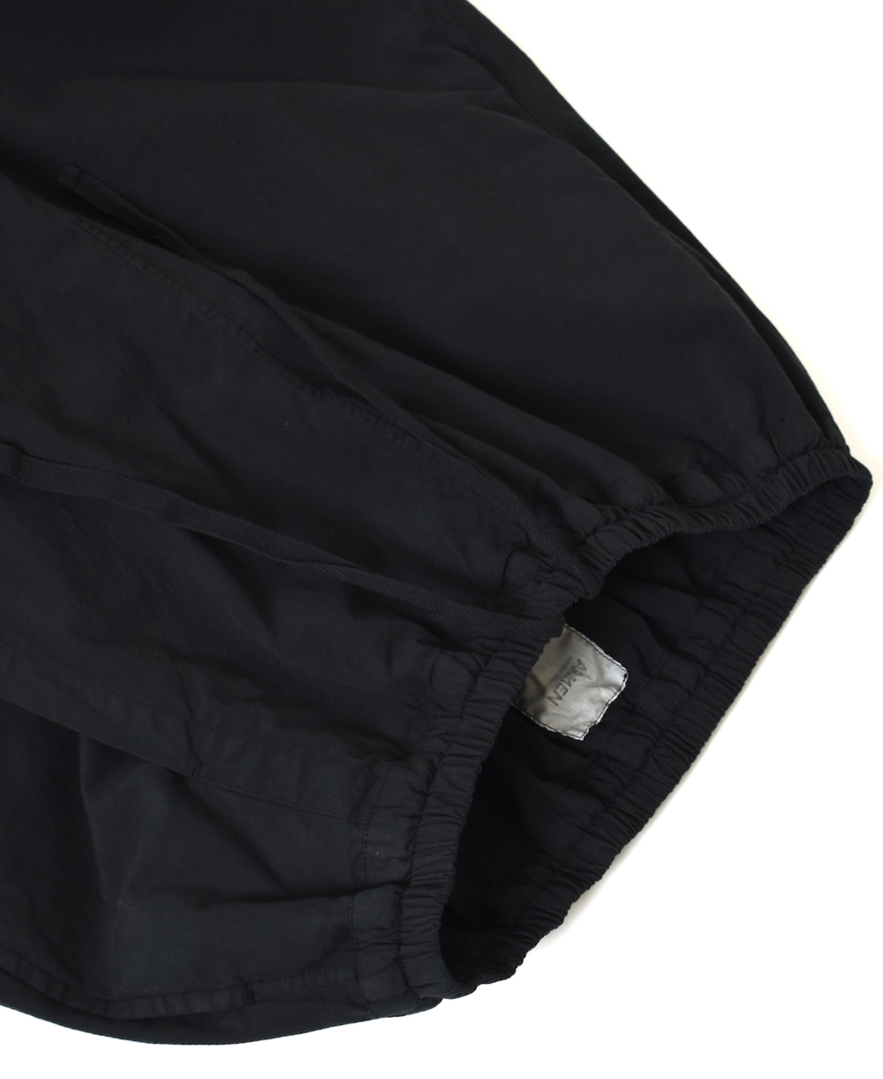 INAM2556PD(キュロット) 40s POPLIN OVER DYE WRAP CULOTTES WITH SEAM POCKET