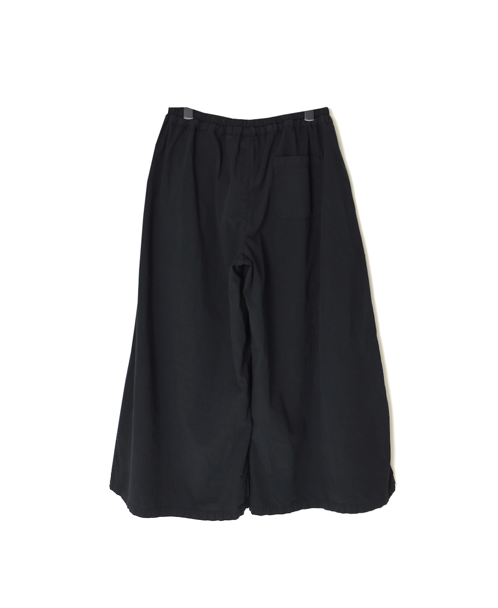 INAM2556PD(キュロット) 40s POPLIN OVER DYE WRAP CULOTTES WITH SEAM POCKET