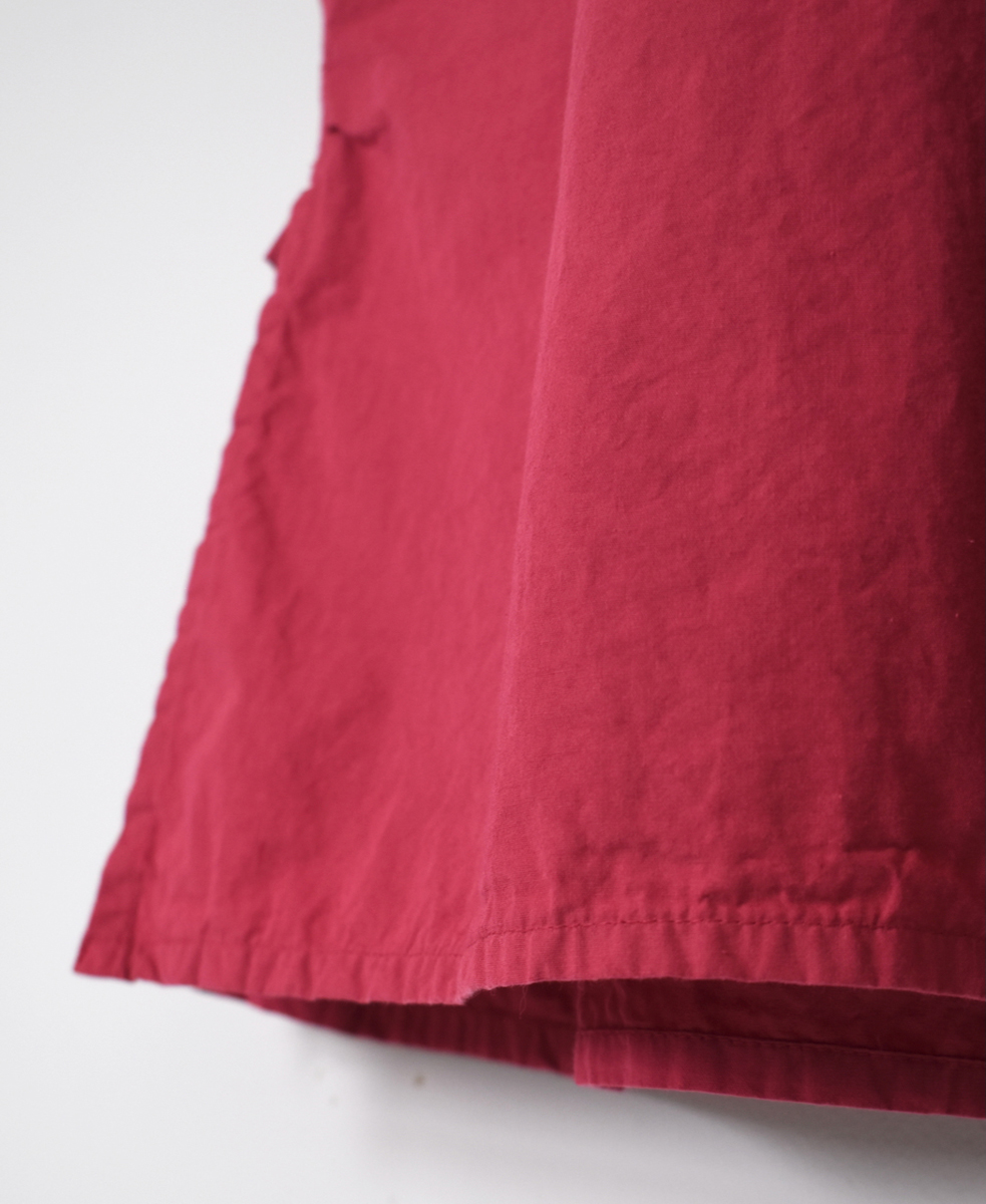 INAM2555PD(ワンピース) 40s POPLIN OVER DYE WORK GATHERED SHIRT DRESS
