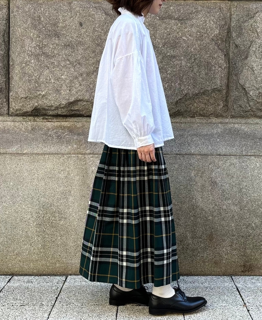 Oscar de la Renta vintage ウール・ナイロンスカート 9 nod0853_0.jpg