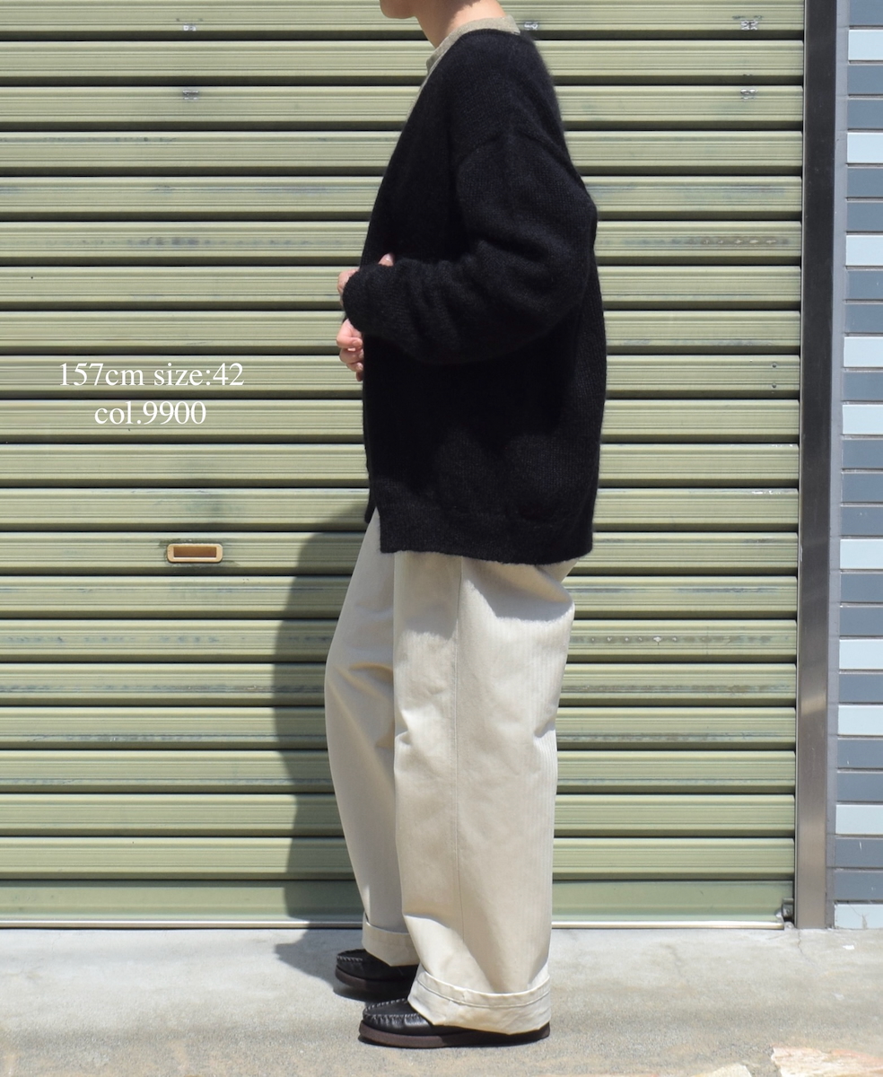 CHT2552(カーディガン) MOHAIR NO-BUTTON CARDIGAN