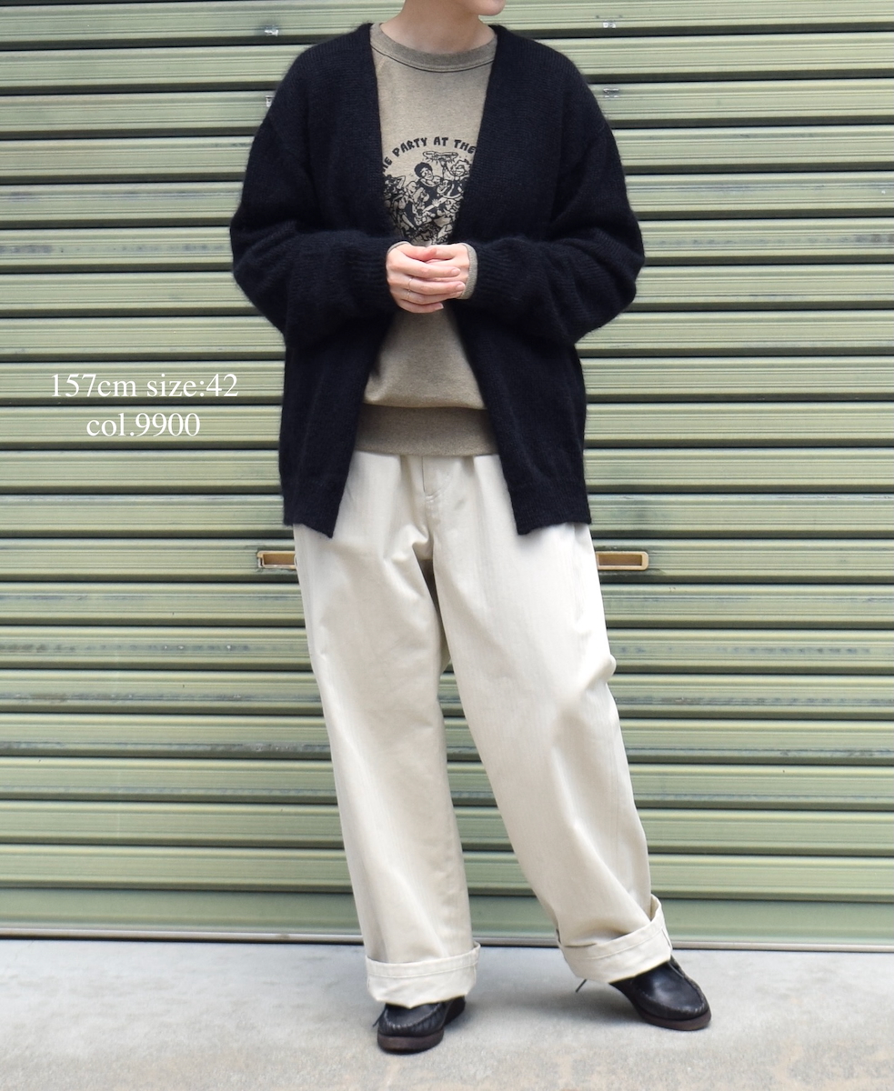 CHT2552(カーディガン) MOHAIR NO-BUTTON CARDIGAN
