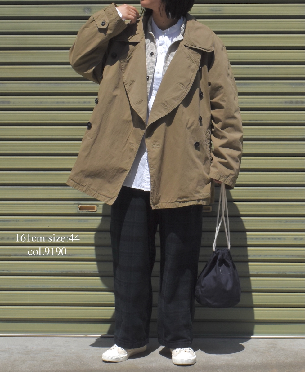 INHT2572WPD(ジャケット) WAFFLE PLAIN OVERDYE STAND COLLAR COVER ALL