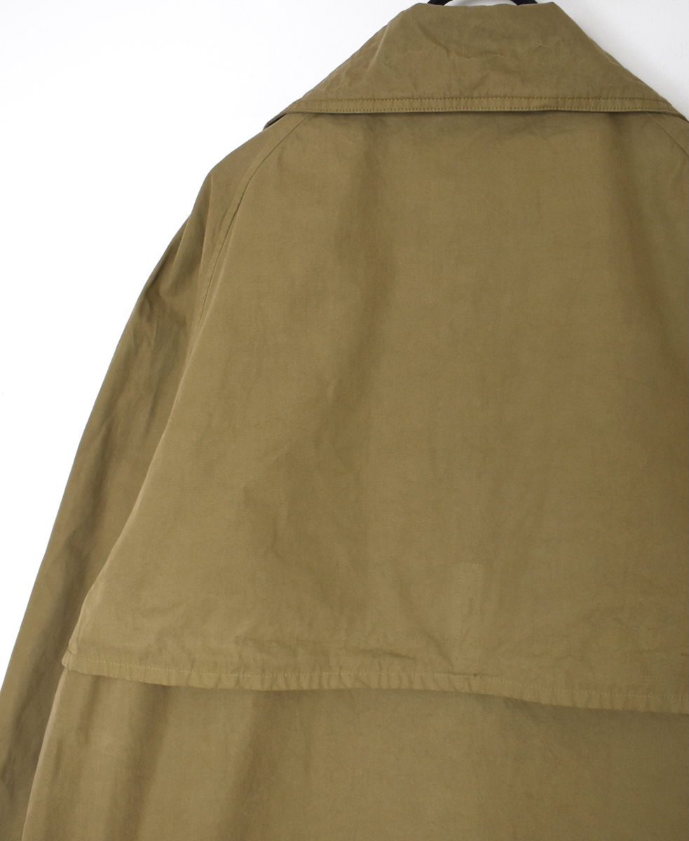 NHT2201HB(コート) MEDIUM WEIGHT PEACH SKIN COTTON DOUBLE OVER SHORT COAT