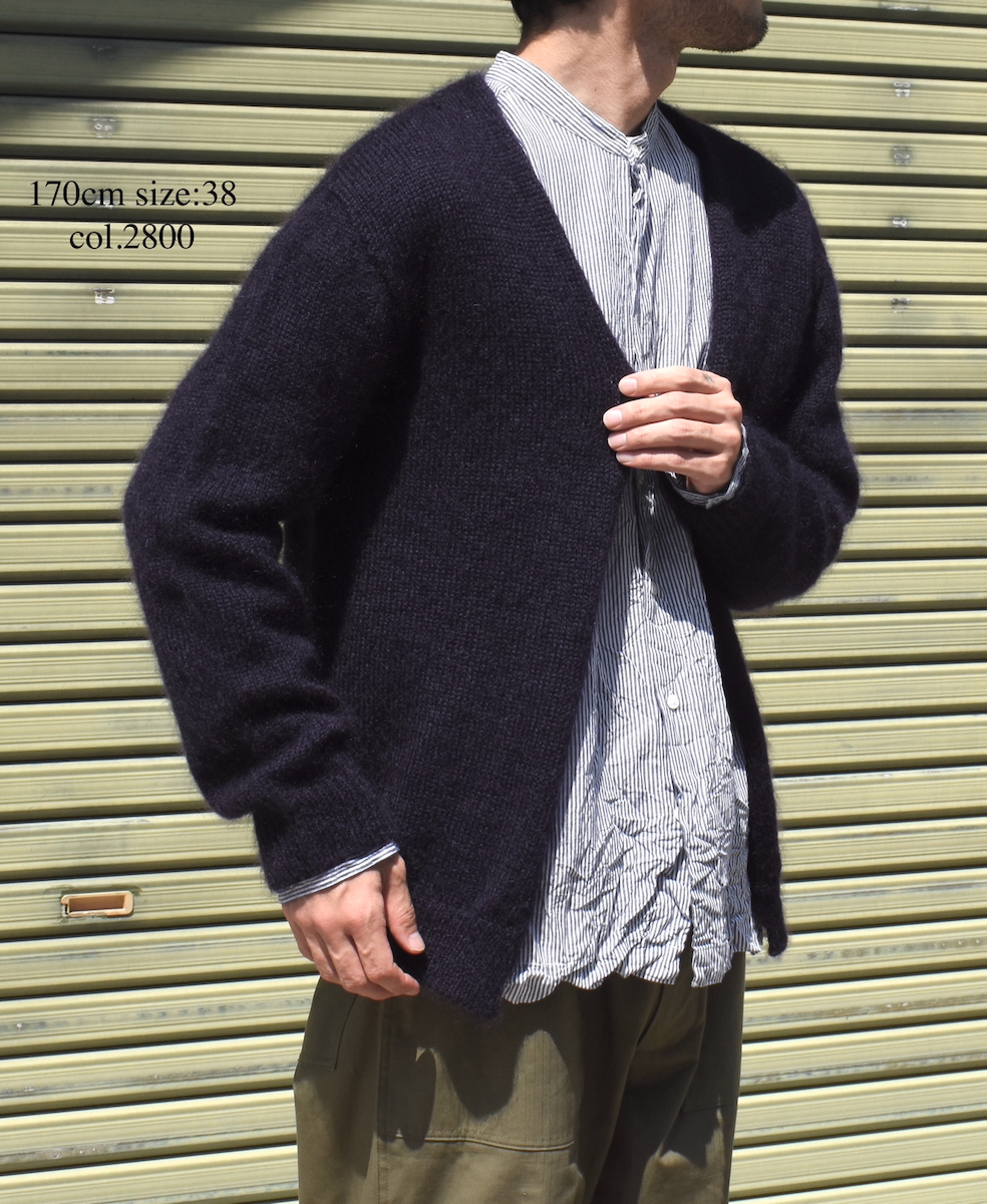 CHT2552(カーディガン) MOHAIR NO-BUTTON CARDIGAN