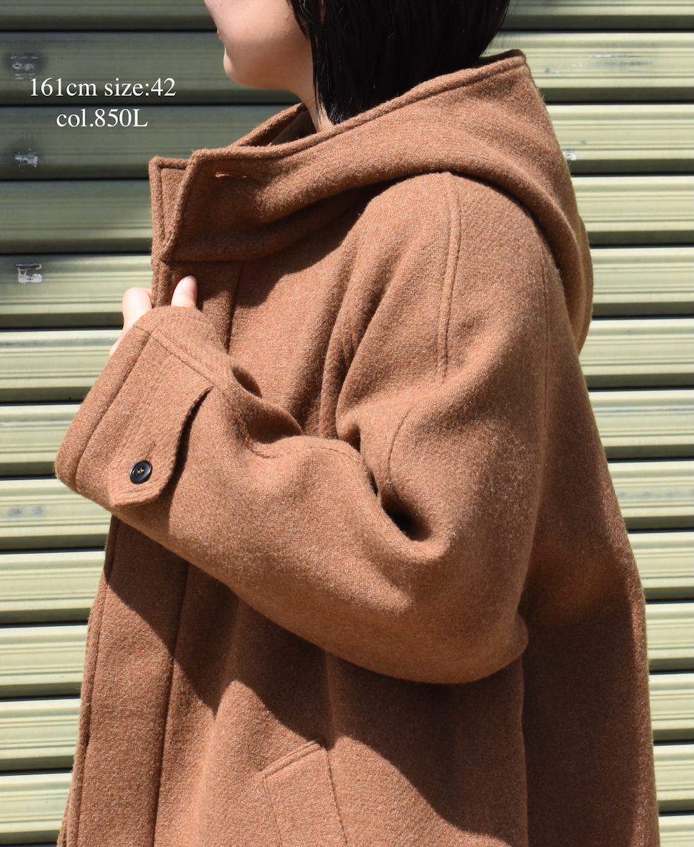 NHT2361WPL(コート) HEAVY WEIGHT WOOL TWILL HOODED SHORT COAT