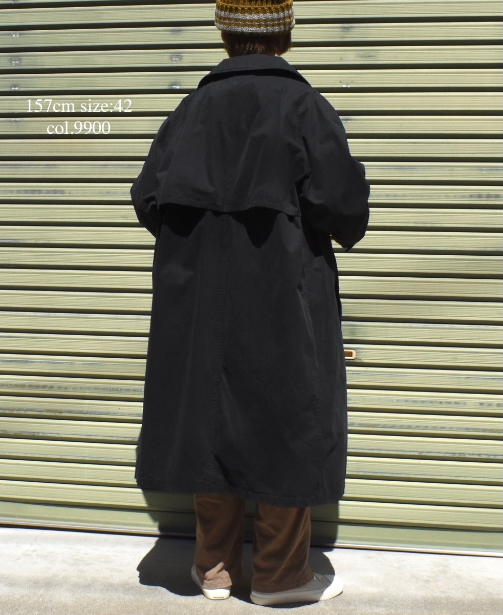NHT2401HB(コート) MEDIUM WEIGHT PEACH SKIN COTTON BALMACAAN COAT