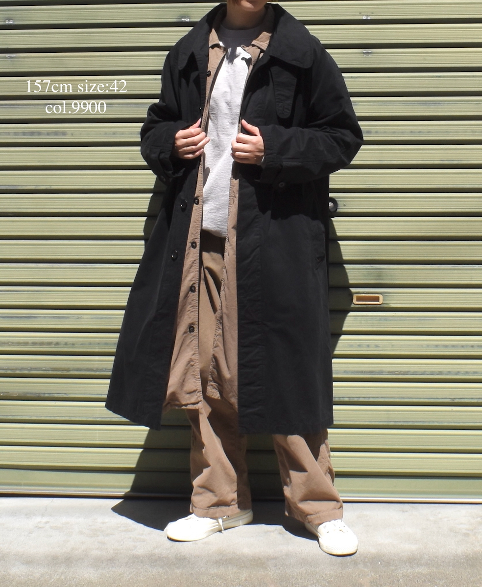 NHT2401HB(コート) MEDIUM WEIGHT PEACH SKIN COTTON BALMACAAN COAT