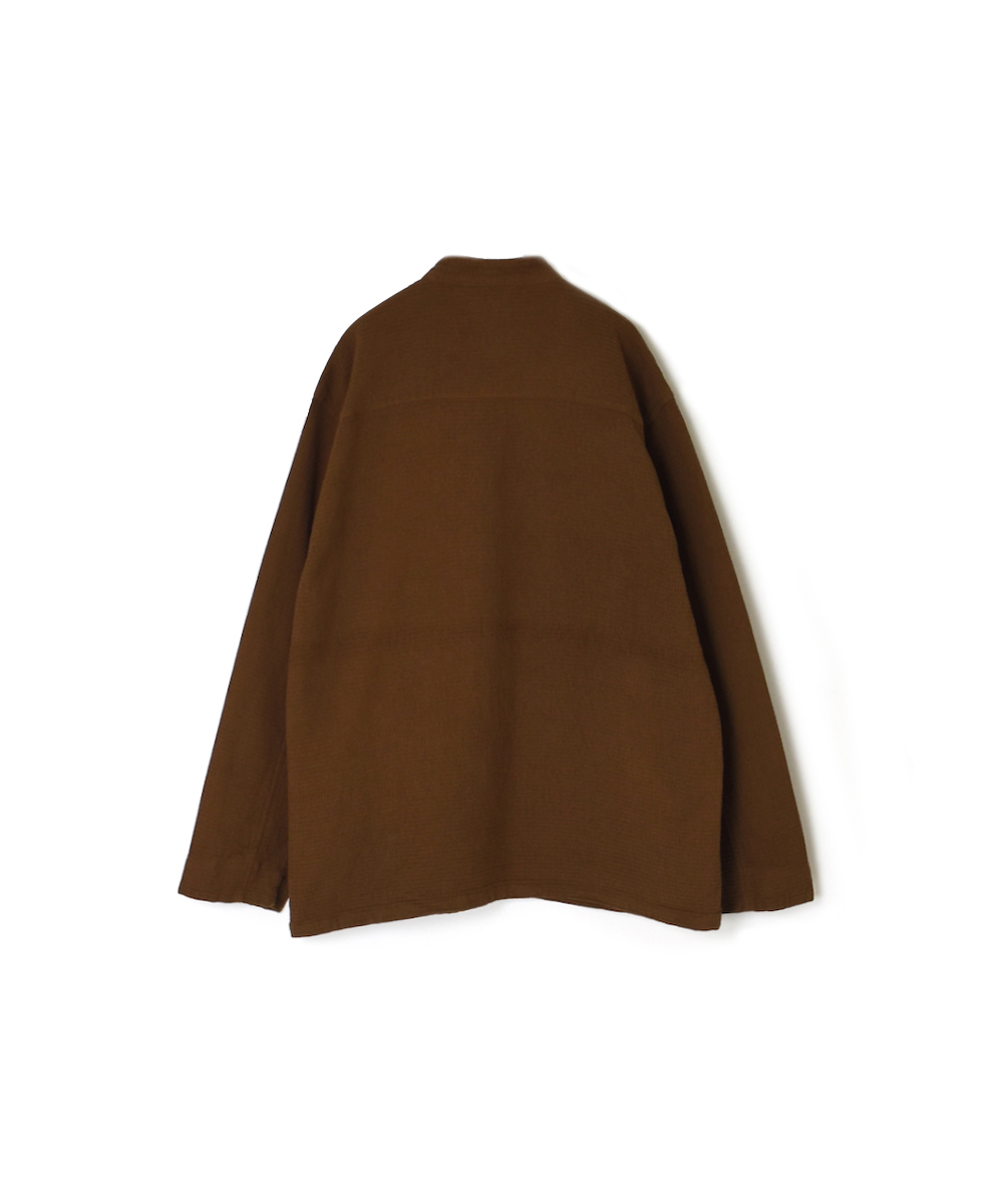 INHT2572WPD(ジャケット) WAFFLE PLAIN OVERDYE STAND COLLAR COVER ALL