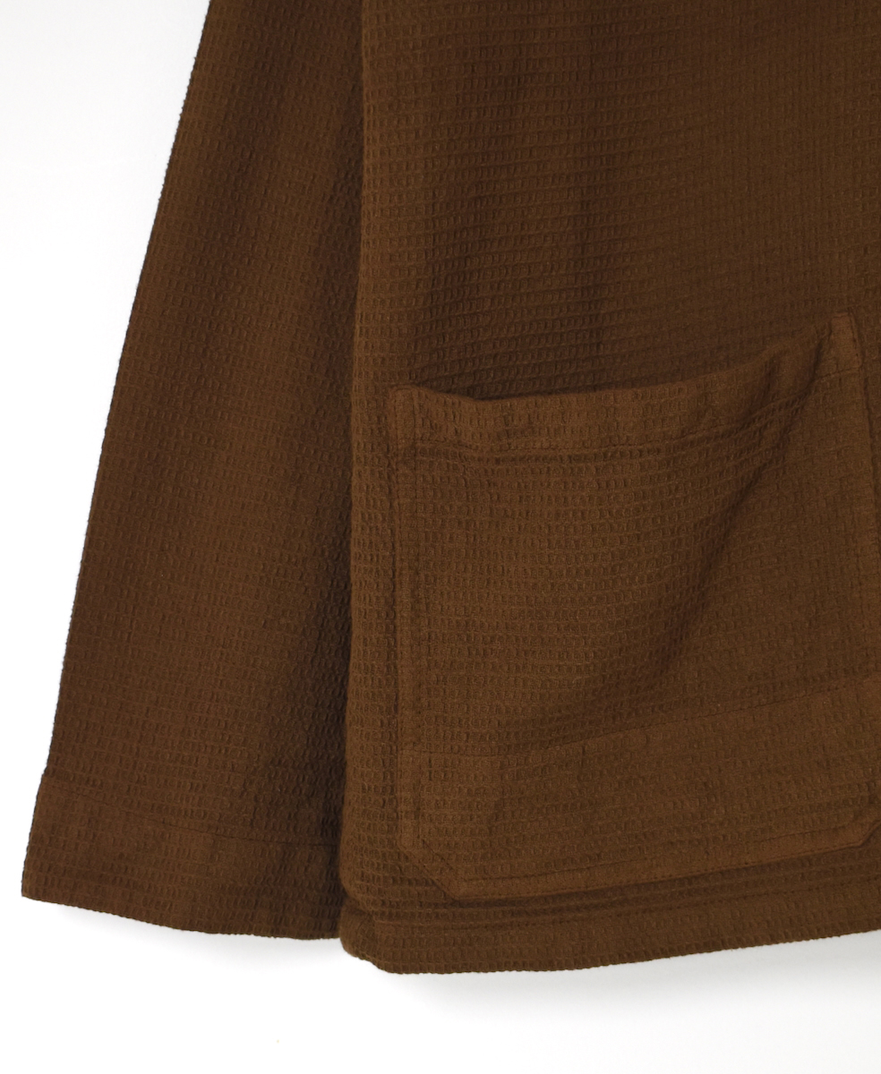 INHT2572WPD(ジャケット) WAFFLE PLAIN OVERDYE STAND COLLAR COVER ALL