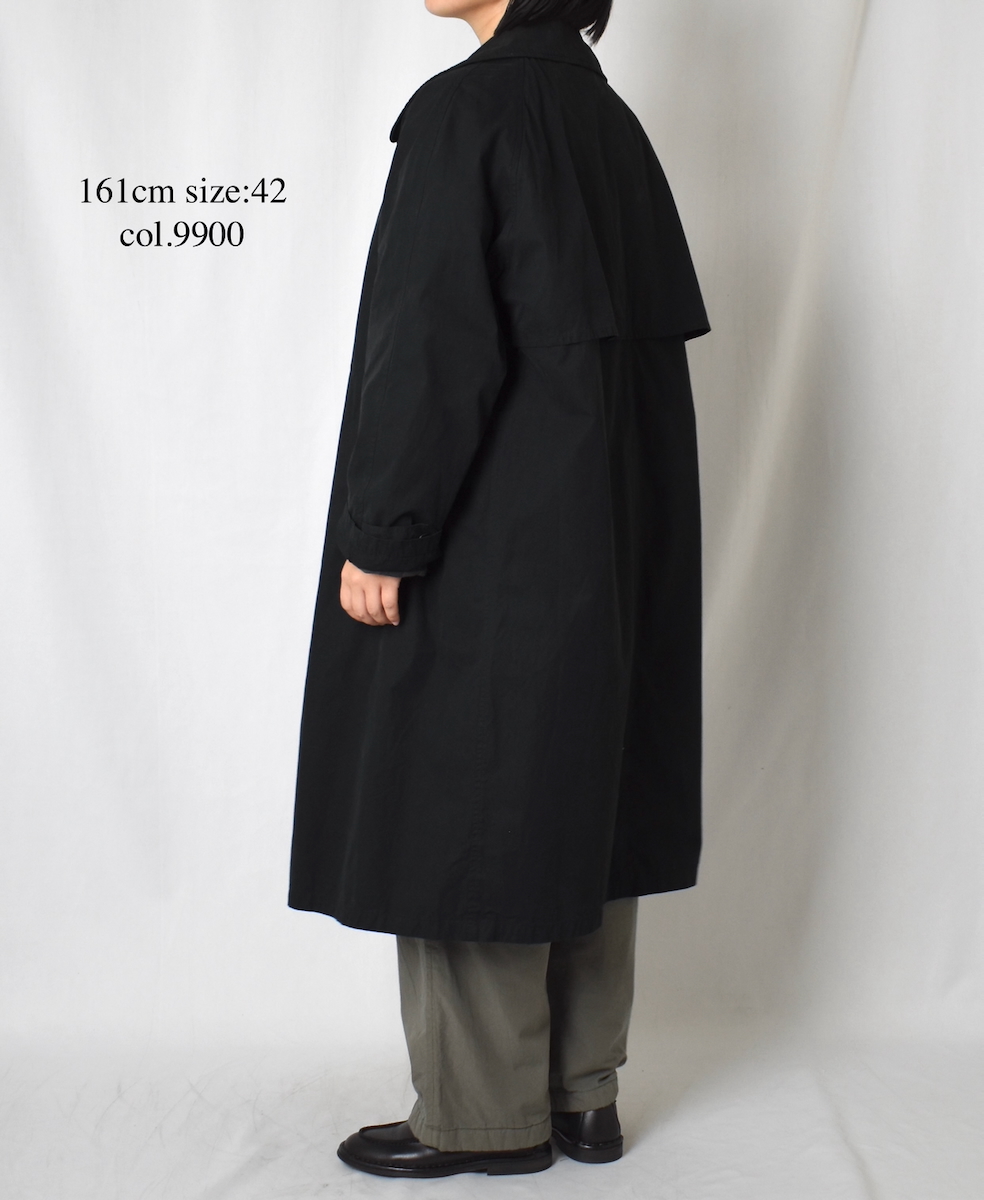 NHT2401HB(コート) MEDIUM WEIGHT PEACH SKIN COTTON BALMACAAN COAT
