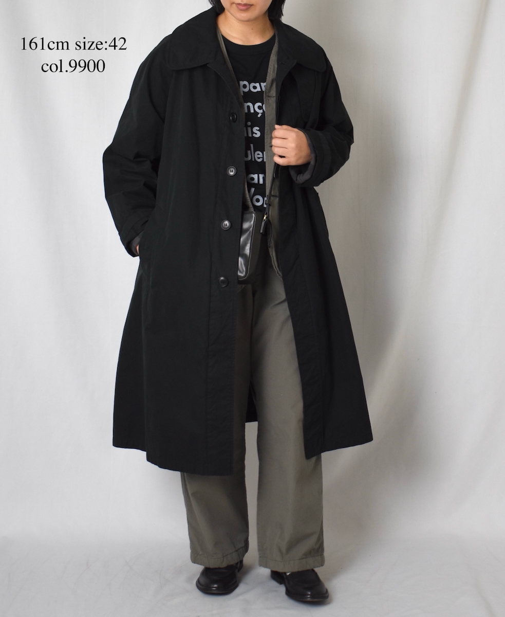 NHT2401HB(コート) MEDIUM WEIGHT PEACH SKIN COTTON BALMACAAN COAT
