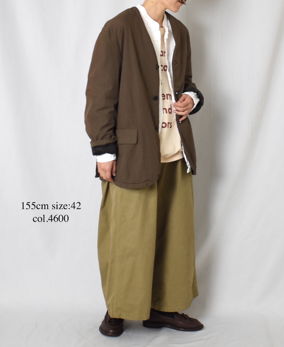 NHT1713HB(パンツ) MEDIUM WEIGHT PEACH SKIN COTTON EASY PANTS
