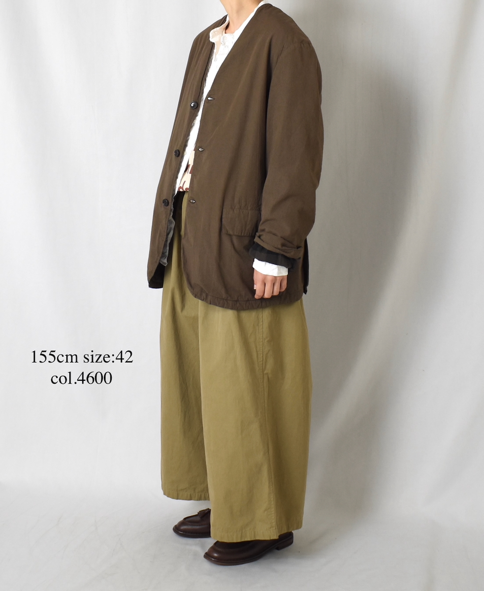 NHT1713HB(パンツ) MEDIUM WEIGHT PEACH SKIN COTTON EASY PANTS