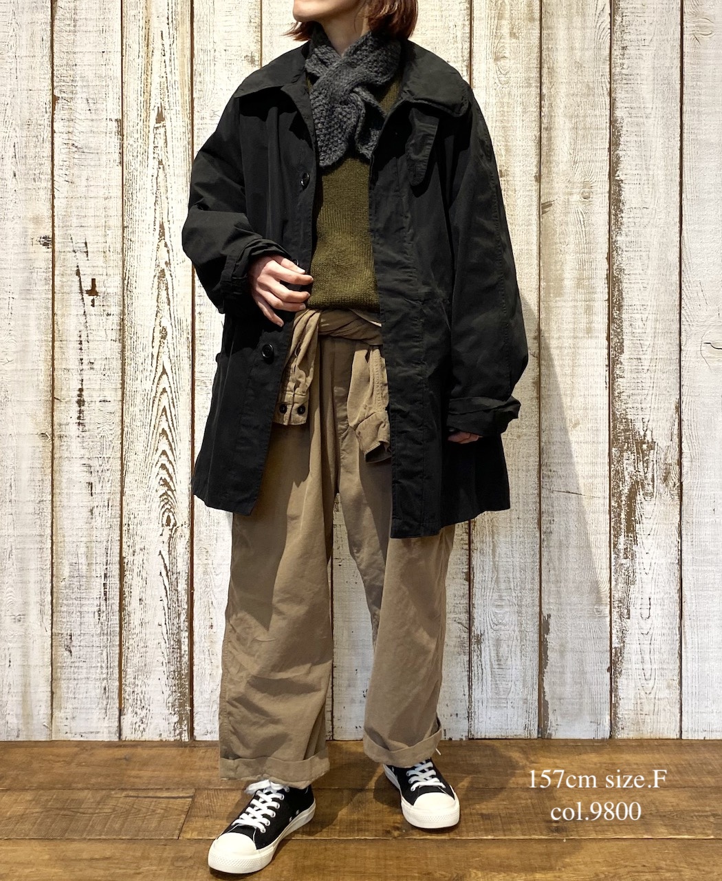 BNHT2451(スカーフ) RICE STITCH LOOP SCARF
