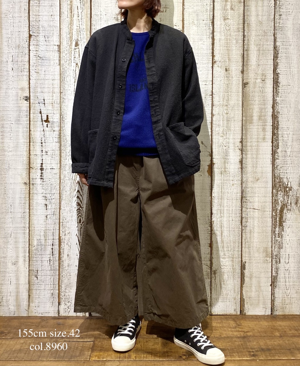 NHT1713HB(パンツ) MEDIUM WEIGHT PEACH SKIN COTTON EASY PANTS