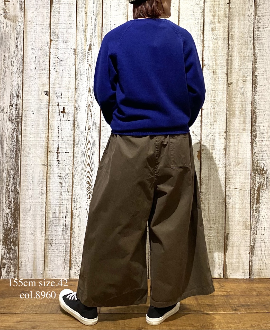 NHT1713HB(パンツ) MEDIUM WEIGHT PEACH SKIN COTTON EASY PANTS