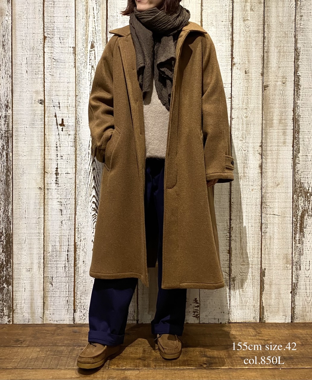 NHT1551WPL(コート) HEAVY WEIGHT WOOL TWILL BALMACAAN COAT