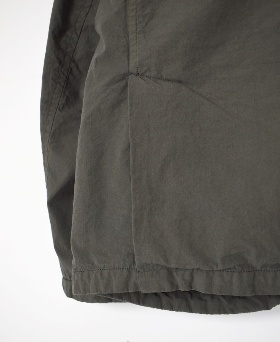 NVL2591D(ジャケット) 40s ORGANIC POPLIN (OVERDYE) SIDE VENTS V-NECK JACKET