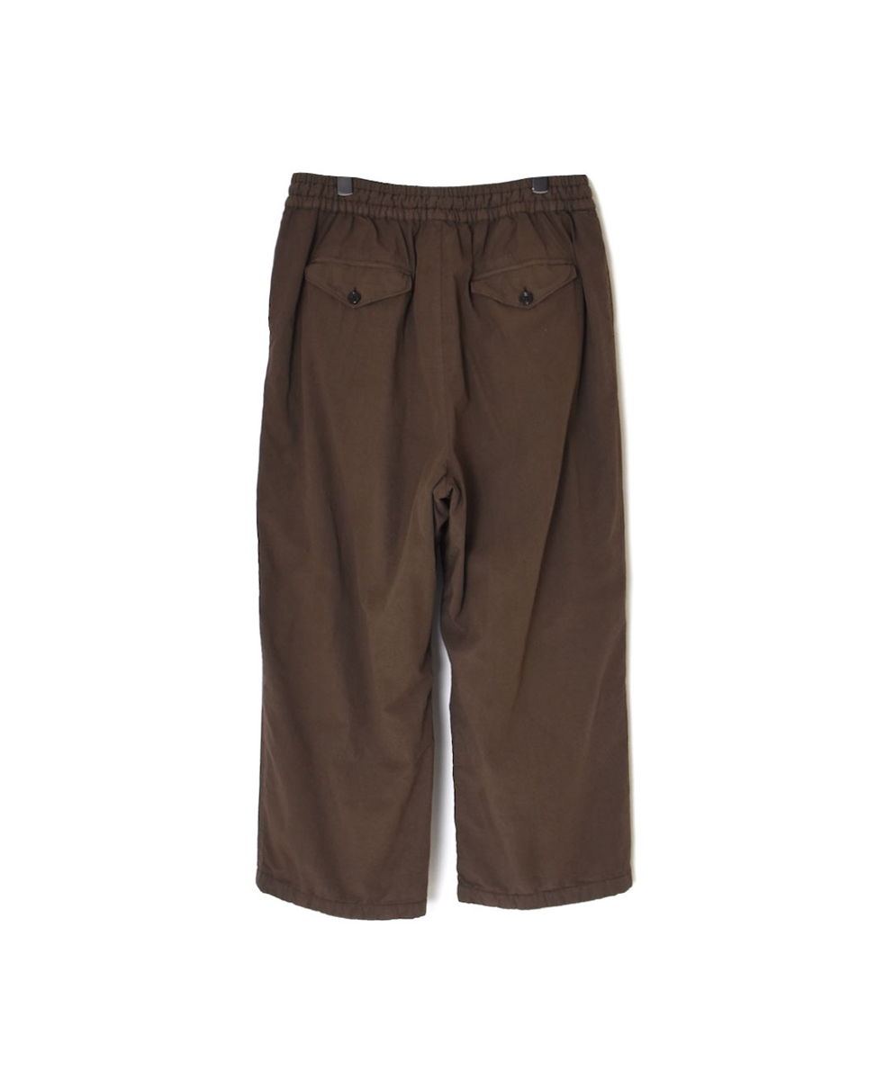 NVL2593D(パンツ) 40s ORGANIC POPLIN (OVERDYE) EASY PANTS
