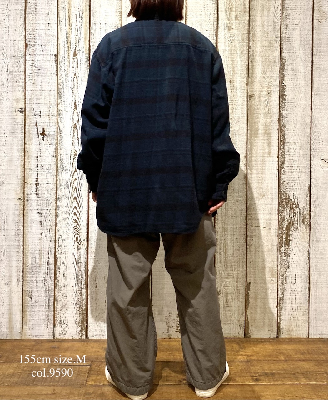 NVL2593D(パンツ) 40s ORGANIC POPLIN (OVERDYE) EASY PANTS