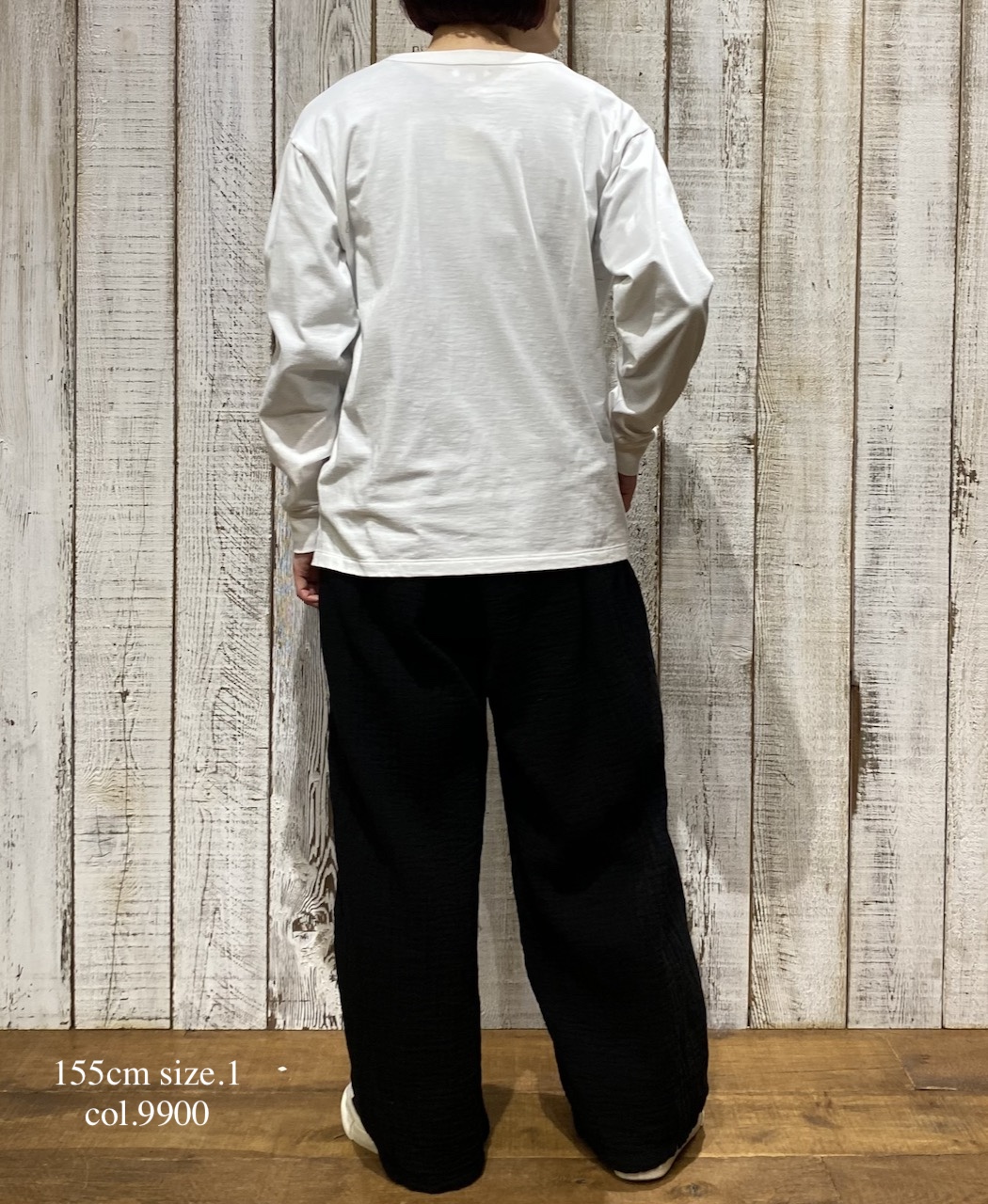 INAM2565GPD (パンツ) DOUBLE GAUZE PLAIN GATHERED EASY PANTS WITH LINING