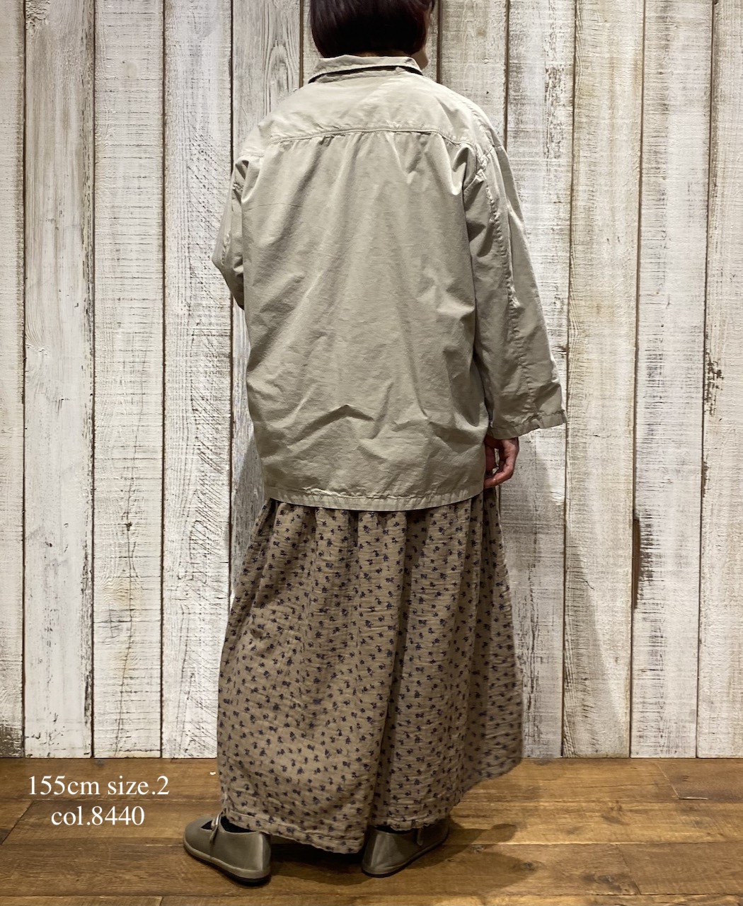 INAM2564GFD (スカート) DOUBLE GAUZE FLOWER PRINT EASY