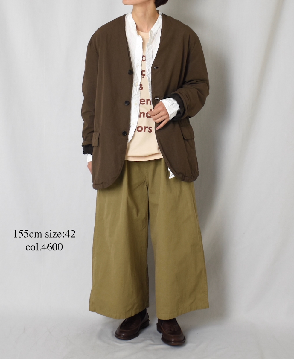 NHT1713HB(パンツ) MEDIUM WEIGHT PEACH SKIN COTTON EASY PANTS