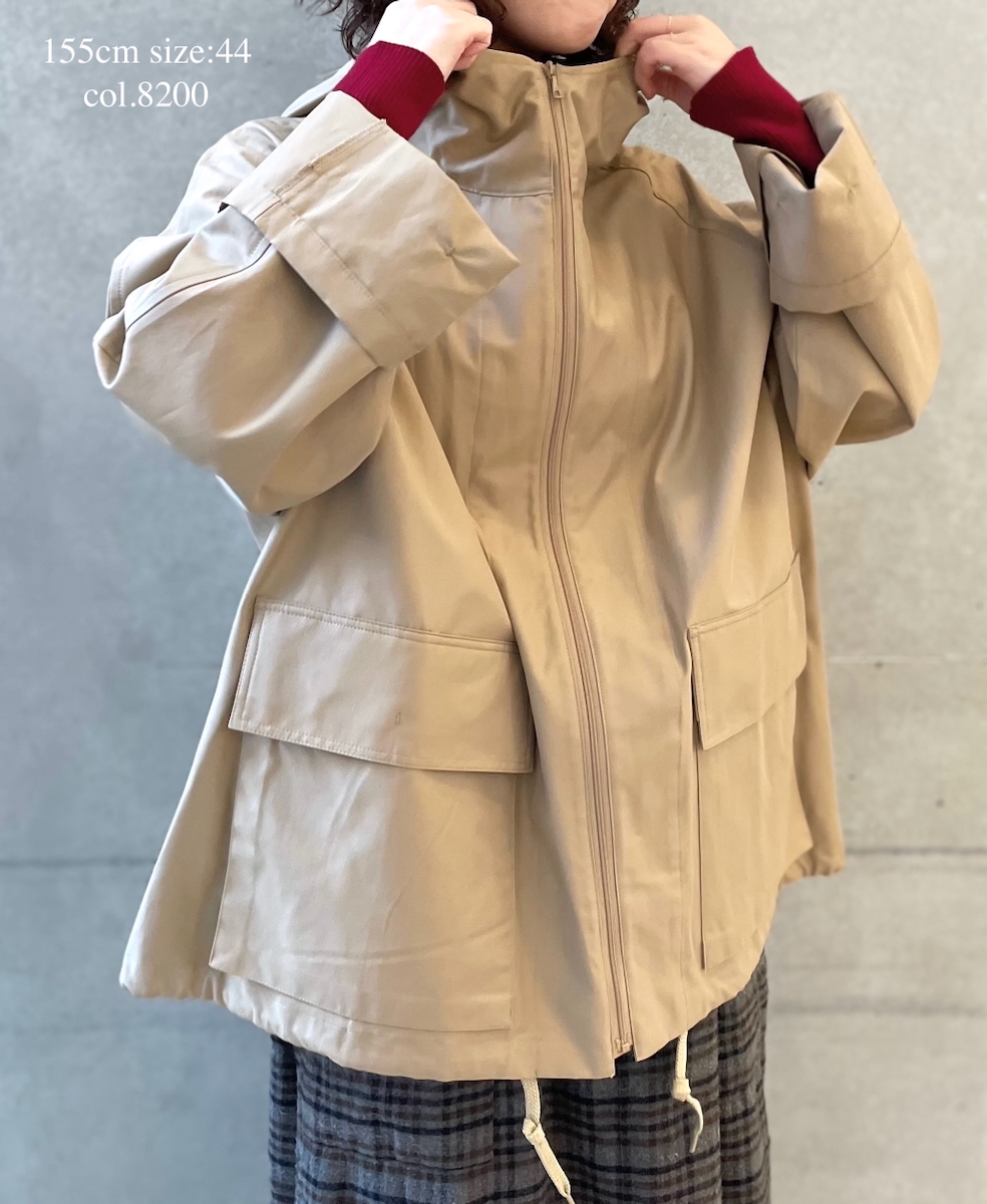 NHT2511KT(コート) COTTON / NYLON HOODED PARKA WITH GUSSEED POCKET