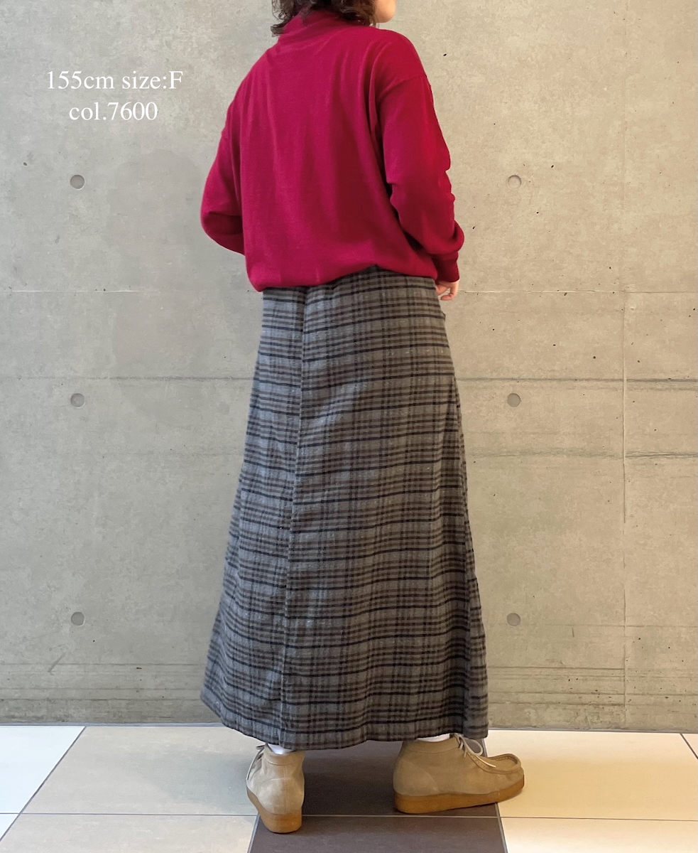 GNSL24541(ニット) 14GG 2PLY PLAIN STITCH COTTON WOOL CASHMERE TURTLE NECK PULLOVER